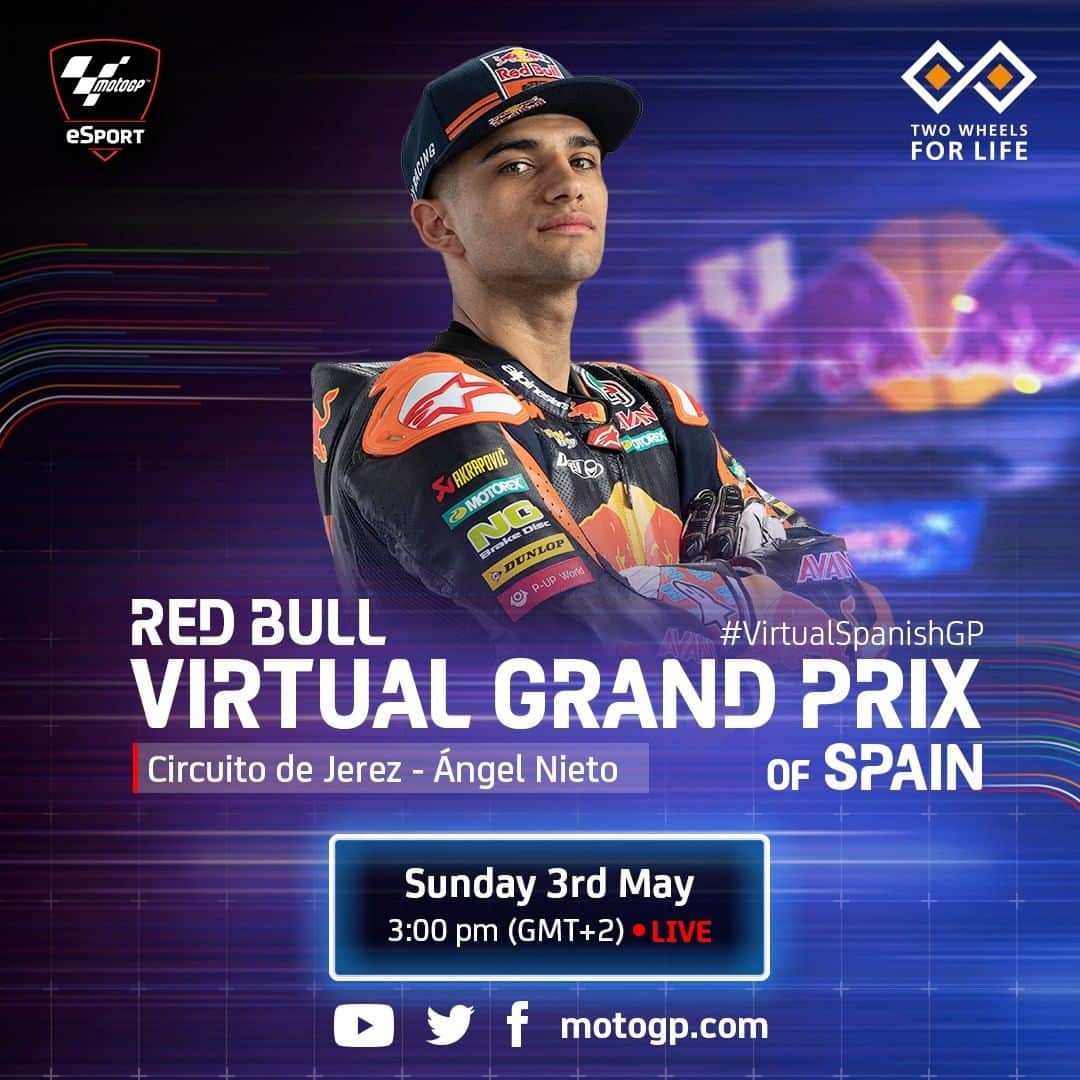 MotoGPさんのインスタグラム写真 - (MotoGPInstagram)「Introducing the #Moto2 challengers for the #VirtualSpanishGP! 👊 Who is your pick for victory? 🎮 #SwipeLeft ⬅️ @two_wheels_for_life #StayAtHome 🏡」4月28日 18時50分 - motogp