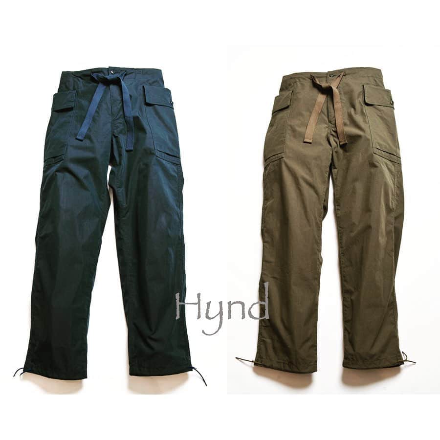 のインスタグラム：「Soundman '20 S/S Collection ITEM. ＂Hynd"(ハインド) U.S Army M43モンキーカーゴパンツをモチーフに 高密度コットン/ナイロンホースクロスを使用した イージーパンツにリデザイン。 #soundman #サウンドマン #2020ss  #heritagestyle  #madeinjapan  #mensfashion  #usarmy  #military  #cargopants  #cottonnylon  #relax  #m43  #monkeypants」