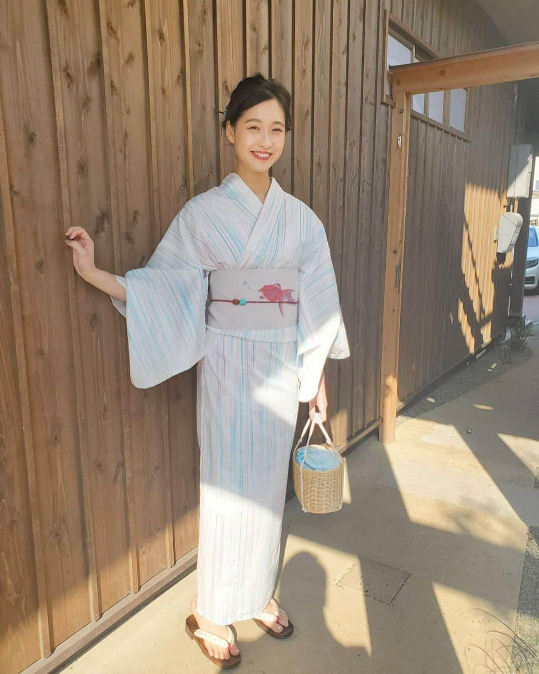 谷川りさこさんのインスタグラム写真 - (谷川りさこInstagram)「先日撮影した @cream_dress_lab  の浴衣 #shooting#yukata#浴衣女子 #浴衣ヘア」4月29日 12時46分 - risakoko