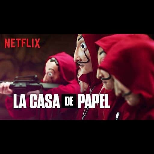 若林時英のインスタグラム：「La casa de papel  森田想が海外旅行に行った時にペーパーハウスの看板だらけだったと聞き観てみたら止まらず。自粛のおかげで5日で一気観してしまいました。今のところ、エピソード1-4まであります。  個人的にはエピソード1-2が最高です。 スペインの王立造幣局に強盗するという観たことのないストーリー。分刻みで進む怒涛の展開。引き込まれました。  主演のトーキョー。 可愛すぎる。  是非。  #ペーパーハウス」