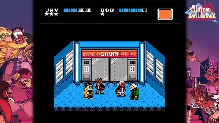 ケヴィン・スミスさんのインスタグラム写真 - (ケヴィン・スミスInstagram)「Let’s go back to the MALL, y’all! Play @jayandsilentbob: MALL BRAWL - the retro beat-em-up video game by @interabangent that comes out for @nintendoswitches and on the PC through #steam on MAY 7th! Control Jay or Silent Bob in an 8-bit side scrolling brawler, where you fight mallrats and security guards in an effort to get back to the Quickstop! It’s a rad return to the 90’s when you play JAY & SILENT BOB: MALL BRAWL! Congrats to the gang at #interbang on getting to this happy dev day after a loooong road with lots of hard work! You kids are inspiring! (Bonus #Askewniverse Trivia: Mall Brawl was Co-developed by Trevor Fehrman, who played Elias in CLERKS II!) #KevinSmith #jasonmewes #jayandsilentbob #indiegame  #indiedev, #gamedev #nintendoswitch」4月30日 3時56分 - thatkevinsmith