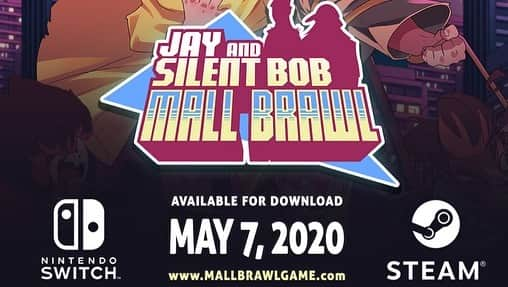 ケヴィン・スミスさんのインスタグラム写真 - (ケヴィン・スミスInstagram)「Let’s go back to the MALL, y’all! Play @jayandsilentbob: MALL BRAWL - the retro beat-em-up video game by @interabangent that comes out for @nintendoswitches and on the PC through #steam on MAY 7th! Control Jay or Silent Bob in an 8-bit side scrolling brawler, where you fight mallrats and security guards in an effort to get back to the Quickstop! It’s a rad return to the 90’s when you play JAY & SILENT BOB: MALL BRAWL! Congrats to the gang at #interbang on getting to this happy dev day after a loooong road with lots of hard work! You kids are inspiring! (Bonus #Askewniverse Trivia: Mall Brawl was Co-developed by Trevor Fehrman, who played Elias in CLERKS II!) #KevinSmith #jasonmewes #jayandsilentbob #indiegame  #indiedev, #gamedev #nintendoswitch」4月30日 3時56分 - thatkevinsmith