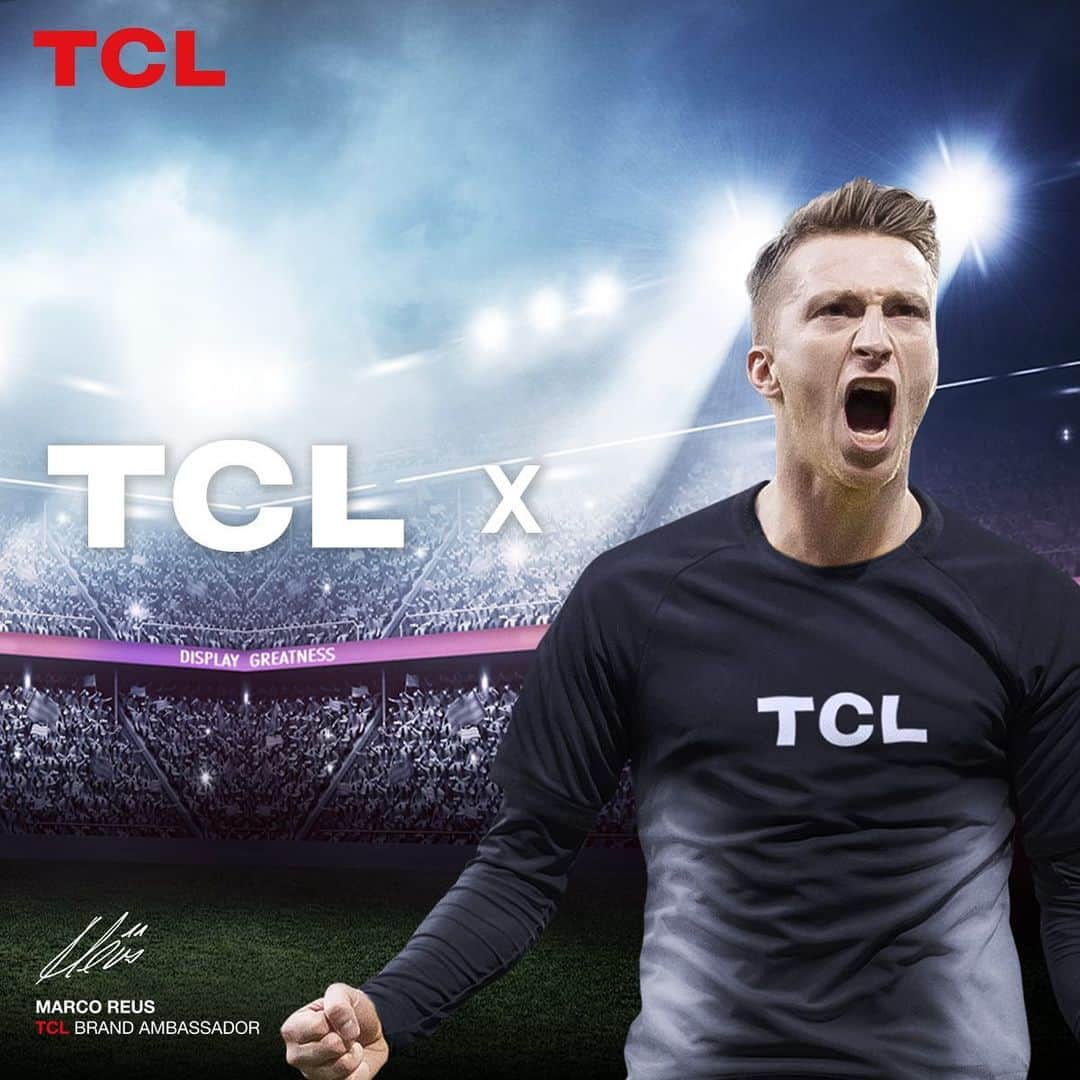 マルコ・ロイスのインスタグラム：「#Ad #Werbung Ich freue mich, die Zusammenarbeit mit meinem neuen Partner aus der Unterhaltungselektronik @tcl_de bekanntgeben zu dürfen. Besonders in diesen für uns alle ungewissen Zeiten ist es mir wichtig, einen starken Partner wie TCL an meiner Seite zu haben und trotz allem Sportsgeist und positive Energie zu verbreiten. #tcl #tcldeutschland #displaygreatness」