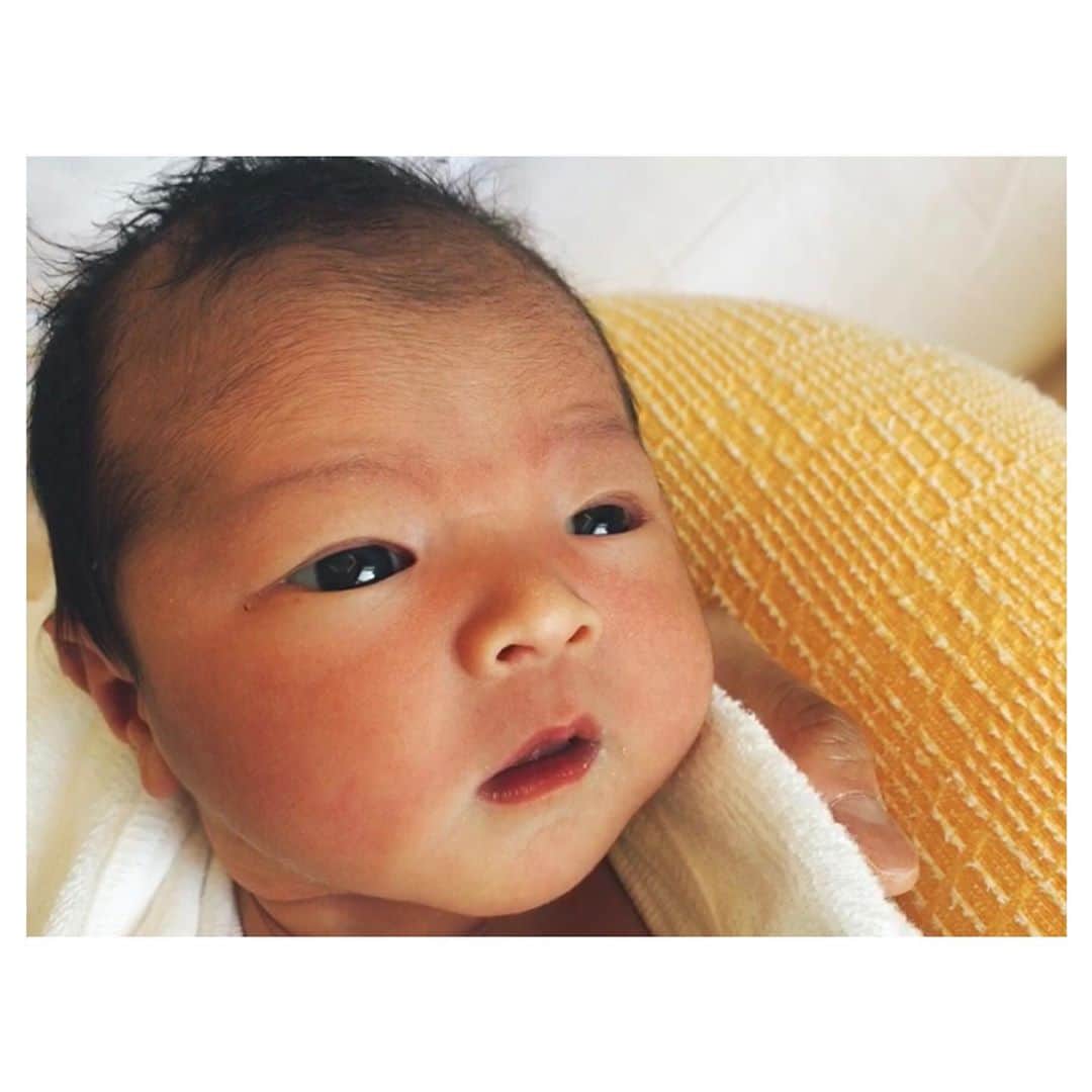 のインスタグラム：「こんにちは🍼 ご報告🙏  昨日 4月28日18時17分 2880gの女の子を出産しました❤️ 産まれた時のリタに似ている気がします  これからは5人家族🏠  わちゃわちゃガチャガチャしながらワイワイと 沢山笑って過ごせますように🙏  これからもどうぞよろしくお願いします  #newborn #babygirl #baby #出産　#産まれたて #新生児 #誕生日　#happybirthday #5人家族 #family」