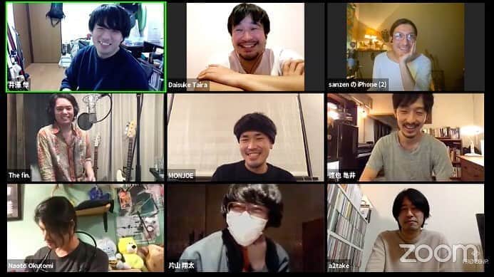 井澤惇のインスタグラム：「You tube生配信終えて。キュレーター皆の顔だけでも見れて本当にほっとした。自粛してる皆様にも、外で働かなければならない人にも最大の敬意を。 にしても2時間半以上も喋ったのな」