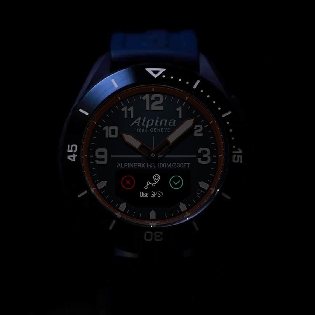 のインスタグラム：「Spoiler alert: The new AlpinerX Alive is coming soon! Stay tuned #AlpinerXalive #AlpinaWatches #smartwatch To find out more about the watch check the link in bio.」