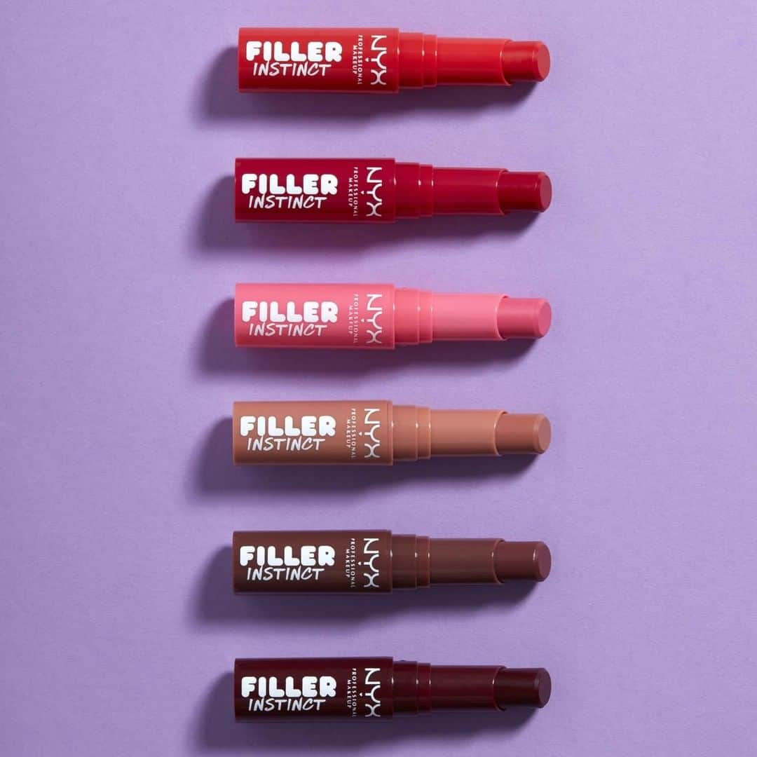 NYX Cosmeticsさんのインスタグラム写真 - (NYX CosmeticsInstagram)「Fill your lips with juicy hydration & a gorgeous flush of color! 💋 Our new #FillerInstinct Plumping Lip Colors ($8) are a semi-sheer, shiny-finished lipstick infused with ginger and hyaluronic acid, for a smooth and shiny just-bitten look and 8 full hours of hydration! 💄✨ Available now 😘 || #nyxcosmetics #nyxprofessionalmakeup #crueltyfreebeauty #veganformula」4月30日 1時37分 - nyxcosmetics