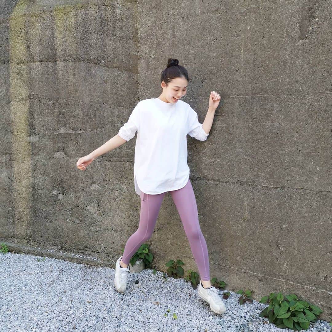 ayaka8880のインスタグラム：「. . 久々にブログ更新しました✨ . アマゾンで見つけた携帯が入るヨガパンツ。 . 毎日、こんな格好で生きてます👀 . #家事しやすい #子ども追いかけやすい」