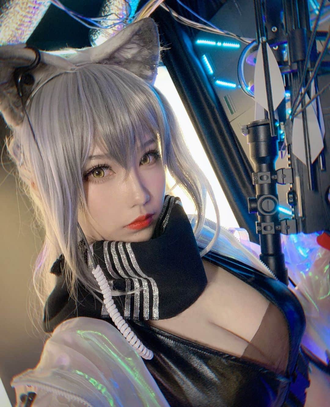 犬神洛洛子さんのインスタグラム写真 - (犬神洛洛子Instagram)「‪I love Schwarz‬ so much!! Anyone wanna get her?🙌🏻Good luck to you🖤 #arknights #cosplay #arknightsschwarz #アークナイツ #コスプレ #‪シュヴァルツ‬」4月30日 10時42分 - rakukoo