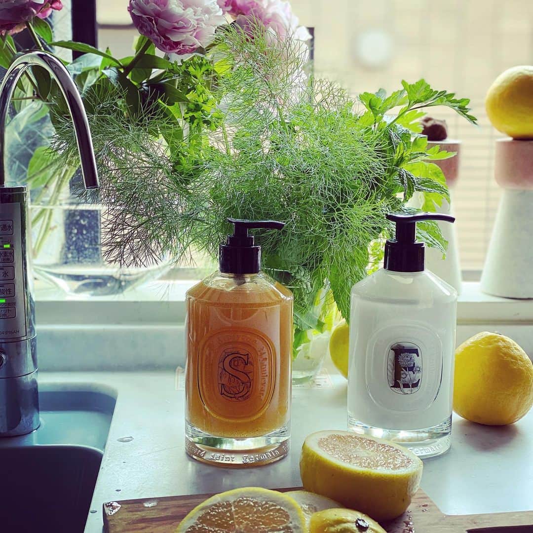HiRAO INCのインスタグラム：「. アール　デュ　ソワン🌿✨.. . diptyqueから新しく、ガラスボトルでリフィルすることで繰り返し使える、オリーブの種子が入ったハンドウォッシュと、ヘリクリサムなど細胞再生作用に優れ、傷の治癒に優れた効果があるハンドローションが今日から発売になります。  毎日手ばっかり洗っているから、ガサガサになるよね。 ハンドウォッシュはハチミツのように柔らかいジェルで、月桂樹の葉の香り。 クリームは柔らかくて軽い、アーモンドの香り。 母の日のギフトにもよいかな。  皆んなが自宅で過ごす時間が、少しでも和やかに過ごせますように、 オンラインを利用してくれたみんなの為に、クーポンコードをつくりました。  クーポンコード : ADSGIFT2020  特典 : 購入頂いた方に、エクスフォリエイティング ハンドウォッシュ10ml をさしあげます。 使用開始日 : 4月30日(木)～ . 心ばかりの特典となりますが、よかったら使ってね。  現在、完売となりましたが、随時入荷連絡致します。 メールアドレスを登録していただけたら、入荷連絡を致します。 ご不便をおかけいたしますが、どうぞよろしくお願いいたします。  #diptyque #stayathome #washyourhands」