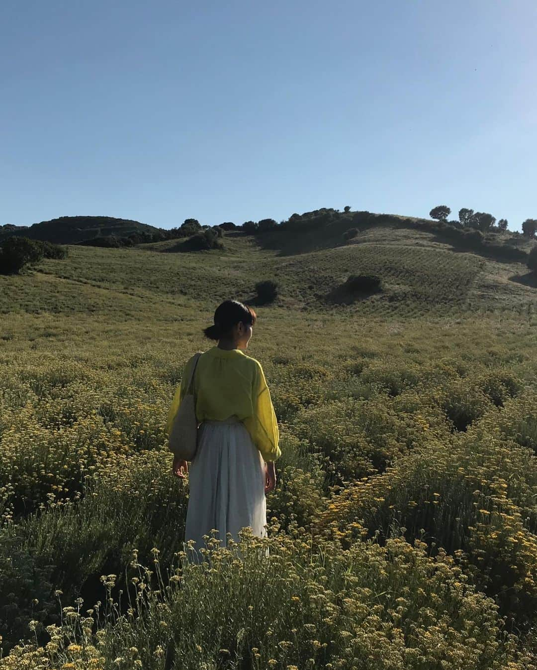 葵わかなさんのインスタグラム写真 - (葵わかなInstagram)「昨年の旅行✈️ だんだん更新がまばらに、、、 すみません😅  やっぱりこまめな更新は向いてないのかも笑 夏休みの宿題もテストも、一夜漬けタイプなんですよー笑 見えないかもだけど笑  みなさんはどうですか？  えーと、そう！ 今回の旅行の話は、フランスはプロヴァンス🇫🇷 ロクシタンのムービーを撮りに行かせていただきました！  圧倒的な自然の優雅さと壮大さ、、 なんか、地球を感じちゃった、、😌笑  私は都会より田舎派、、自然が好きなので本当に癒されて！  ロクシタンで働く方や、ロクシタンの契約農家の方々から直にお話を聞くことができて、中々違う職業の方からお話を聞ける機会はないし、本当に素晴らしいプロ意識と、自然と共存する生き方に感銘を受けました。  そう、共存を思う気持ち、本当に素敵だった、、。 人は1人では生きていけないし、それは人同士でもそうだけど、私たちの周りには本当にたくさんの要素があって成り立ってるんですよね。  全ての要素を汲み取って、全ての思いを汲み取ってっていうのは難しいかもしれなくて、綺麗事かもしれないけど、私は、そんな綺麗事が実現できるんじゃないかと思っているタイプで、  出来ないとしてもできるように、考え続けていきたいです。  そんなふうに思わせてくれる旅でした☺️ へへっ、語っちまったぜ😅  #おうち時間#おうちで旅行気分✈️ #引きの写真ばかりでごめんね😅」4月30日 22時51分 - aoiwakana0630