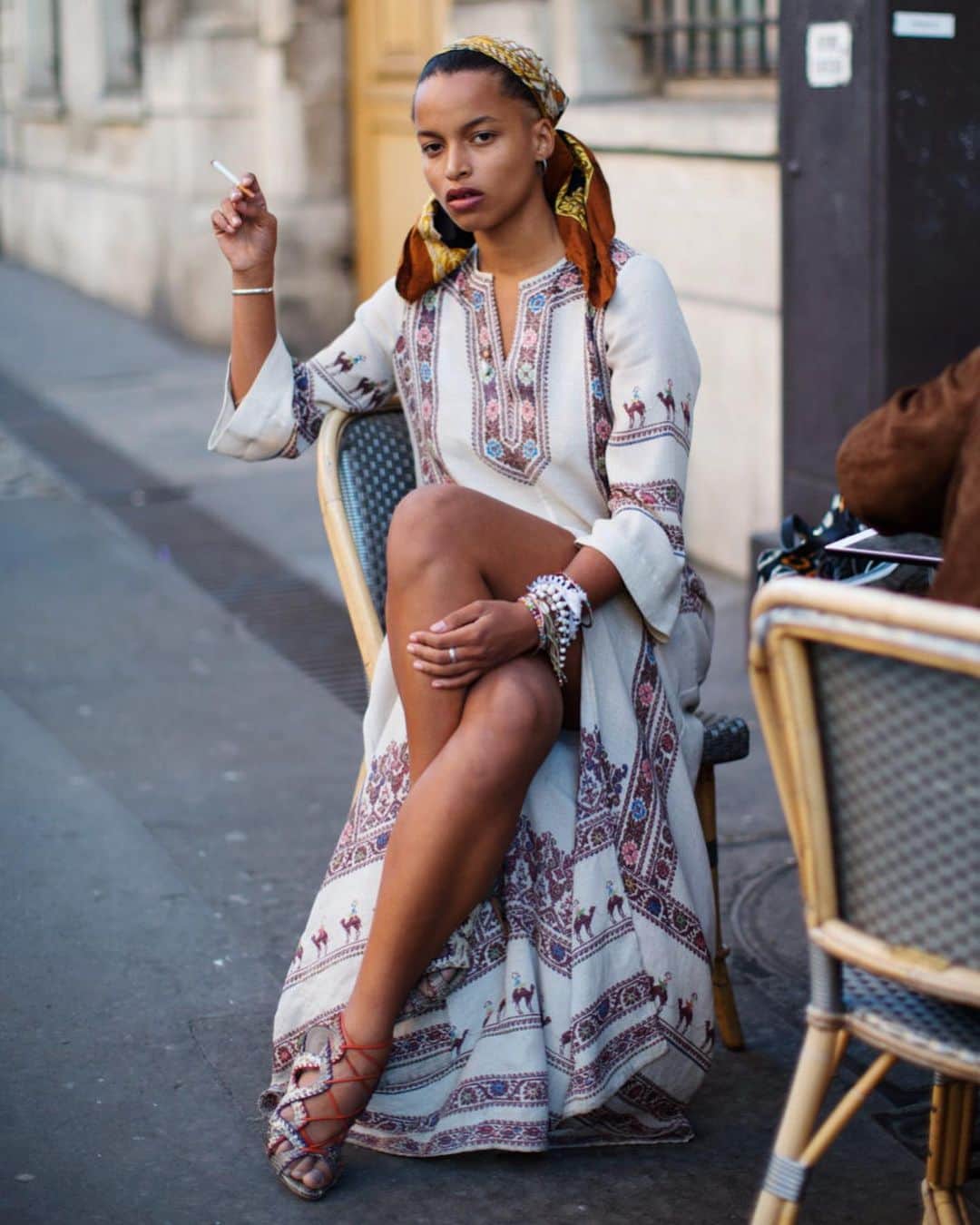 スコット・シューマンのインスタグラム：「I miss Spring at a Paris cafe. Stay strong Paris and all my French friends!」