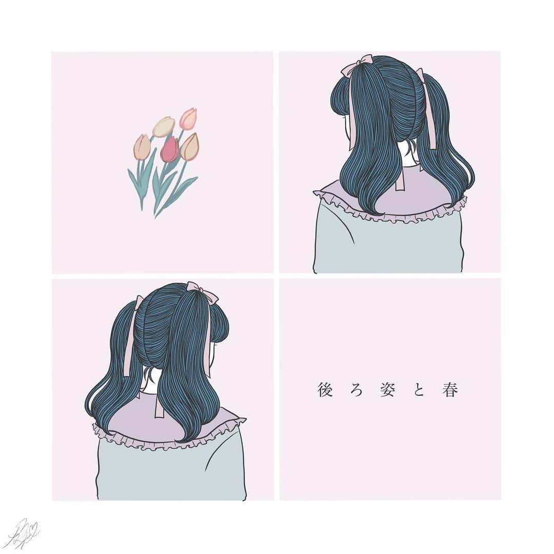 のインスタグラム：「あの子のツインテール . チューリップとリボン . . . #服 #おしゃれさんと繋がりたい #おしゃれ女子 #ガーリー#今日の服#お洒落さんと繋がりたい#今日のコーデ #服装#instafashion#instagood#コーデ記録 #コーディネート #コーディネート部  #着こなし #コーデイラスト  #古着女子  #古着好き  #古着好きな人と繋がりたい  #イラストレーター #服好きな人と繋がりたい  #ツインテール #コーデ  #スウェット #フリクロ #大人コーデ #イラスト」