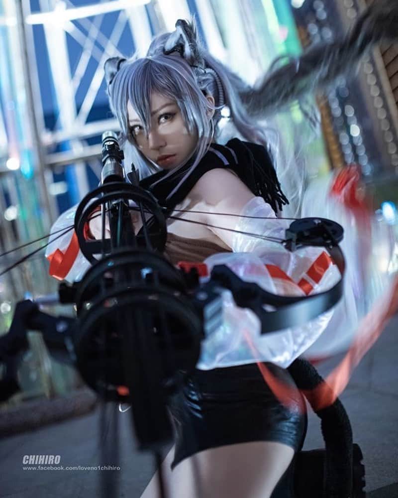 千尋のインスタグラム：「Today is last day available for CHIHIRO's April's Patreon ! Come and bring CHIHIRO home , quick!  #明日方舟 #ARKNIGHTS #Schwarz」