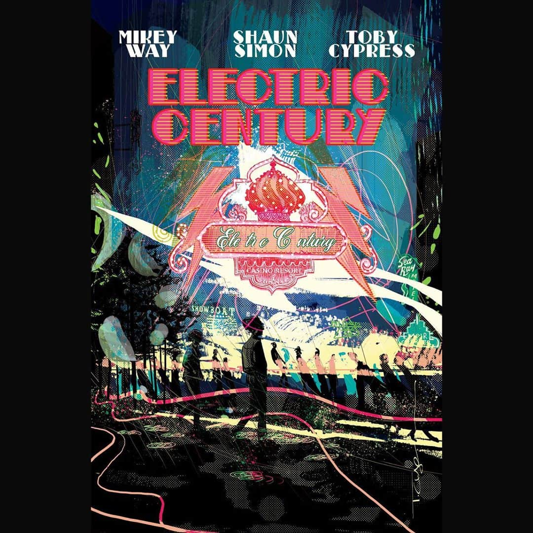 ジェラルド・ウェイさんのインスタグラム写真 - (ジェラルド・ウェイInstagram)「Electric Century returns! Super excited about this new EC project. It’s an album and a full graphic novel. My dear brother @mikeyway and his band mate Dave Debiak made an album with our own @raytoro producing, then Mikey and our longtime friend and sometimes co-writer Shaun Simon wrote the comic, and then one of my favorite artists Toby Cypress @punkrockjazz illustrated it! And the whole thing is gorgeous and wild. So proud of the whole team— they made something unique and great. It’s published by @z2comics, and Mikey tells me it’s been a great experience with them. Check it out when it launches if you’re into cool weird comics and awesome music. Love you Mikey! #ec #electriccentury #comics #graphicnovels #music #z2comics」5月1日 8時12分 - gerardway