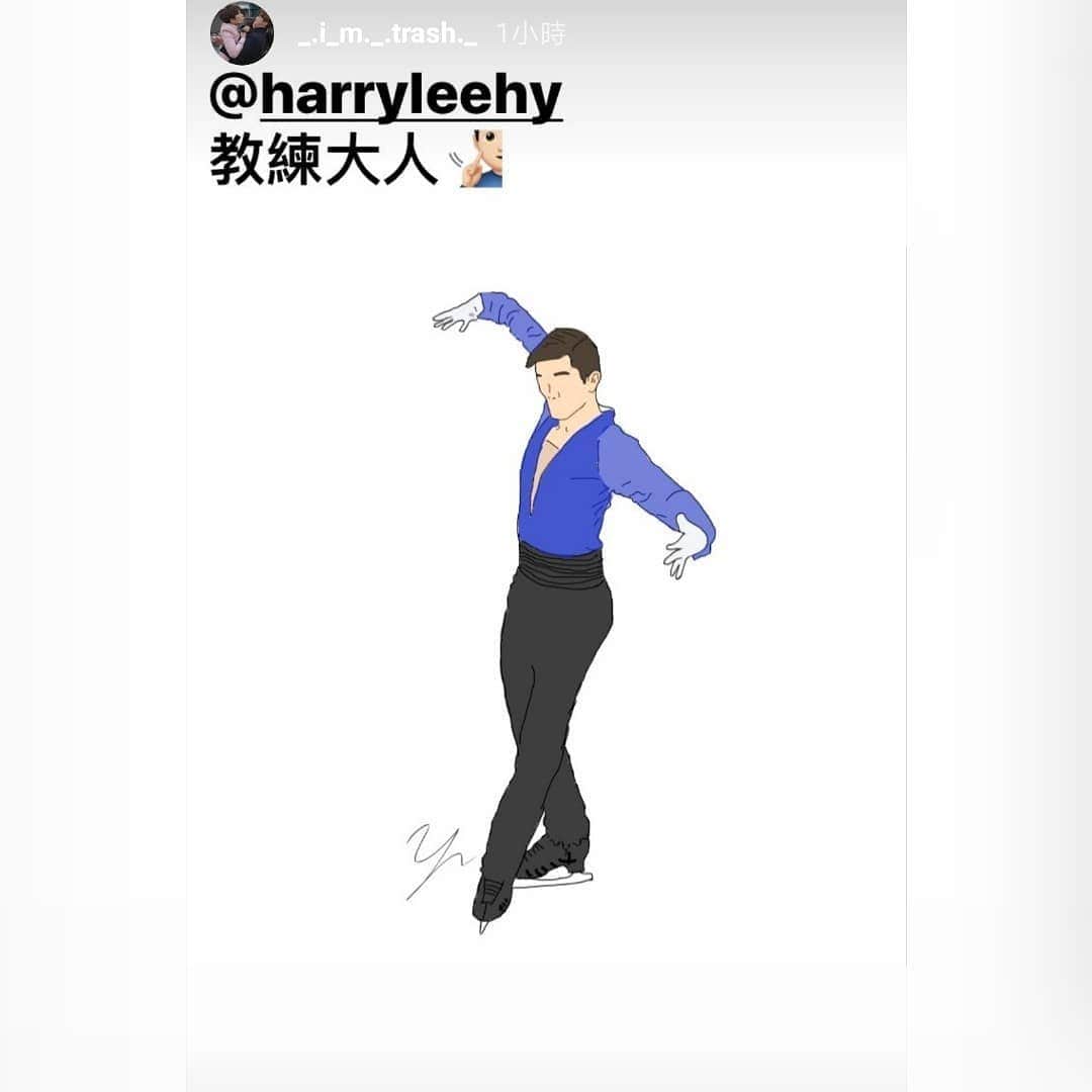 李厚賢のインスタグラム：「特別既繪圖技巧，值得貼堂⛸️ #2017冬季亞運會 #AsianWinterGames」
