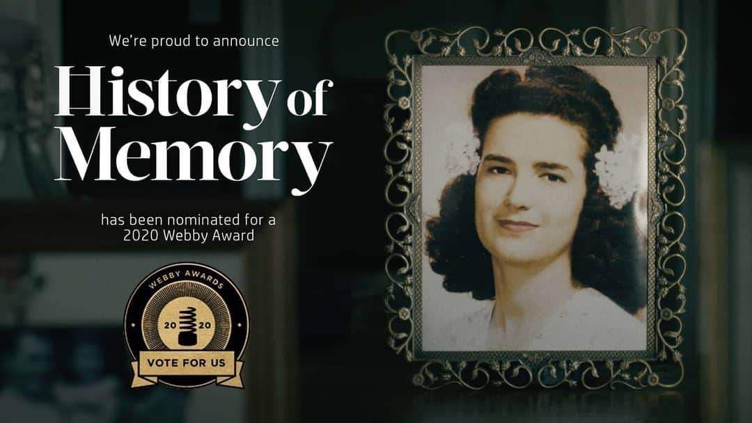 HP（ヒューレット・パッカード）のインスタグラム：「Our “History of Memory” short film series, about four real people whose lives were changed forever by a photograph, is nominated for a Webby Award in the Branded Entertainment category 🎬 🏆! If you’re moved by true, remarkable, and heartfelt stories, please vote for us in the Webby’s People’s Voice [👉 link to VOTE in bio] We’re so incredibly honored to be among such talented company, including fullsix, Sticks and Stones, @starwars, @uproxx @redglasspics @TheWebbyAwards #webbys #film #Webbys2020 #WebbyAwards」