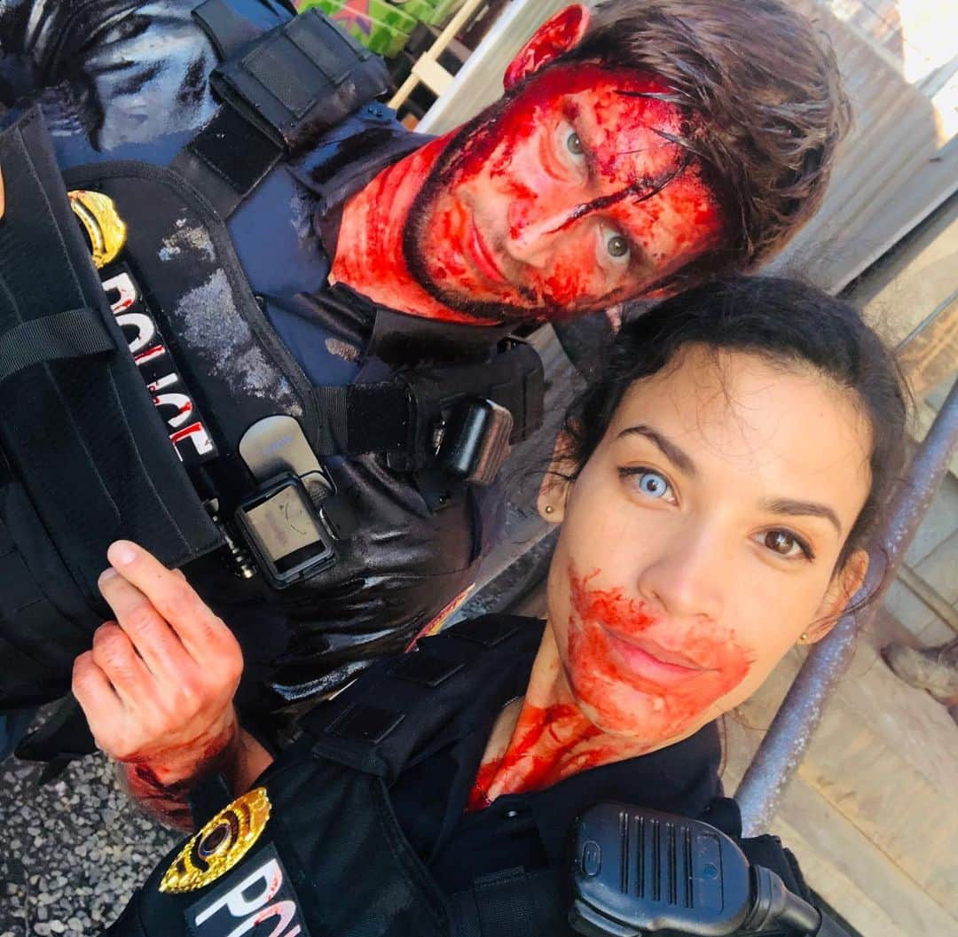 ダナイ・ガルシアさんのインスタグラム写真 - (ダナイ・ガルシアInstagram)「This is what happens when you go from Fear the walking Dead universe to “Fifty states of fright” series with @abrugues 😂😂😂 It’s official I spent the entire year with a bloody face.  Thank you so much guys for watching our 3 chapters of “Destino”... you guys ROCk!  #thisisus #thisishappening #lol #bloodyuniverse #gracias #funtimes #stayhome @quibi #quibi #samreimi #cubanstory  #florida #sweet #community #horror #dulce #destino  Never forget the magic 👑」5月1日 1時46分 - danaygarcia1