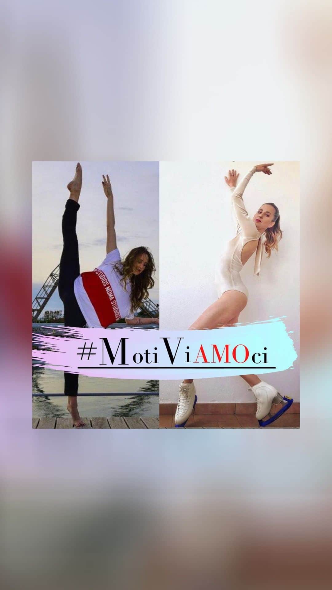 ヴァレンティーナ・マルケイのインスタグラム：「Ogni venerdì, in diretta instagram con @martapagnini , vi proponiamo sfiziosi esercizi di vario genere.  Lo sapevi che lo stretching riduce i livelli di forza se fatto prima di una seduta di allenamento in discipline in cui la forza e l'esplosività sono rilevanti?🤸🏻‍♀️🧘🏻‍♀️ Nella puntata della scorsa settimana trovate l’approfondimento in merito! Che ne pensate?• •  La nostra rubrica "Motiviamoci" torna domani con esercizi per i glutei con un'attenzione particolare alla prevenzione della catena posteriore nel tratto lombo sacrale (la schiena). Vi aspettiamo, domani, venerdì 1 maggio alle 19 in diretta qui sul mio profilo!😉 • • P.s. Marta Pagnini è bronzo Olimpico nella ginnastica ritmica a Londra 2012🥉🏆」