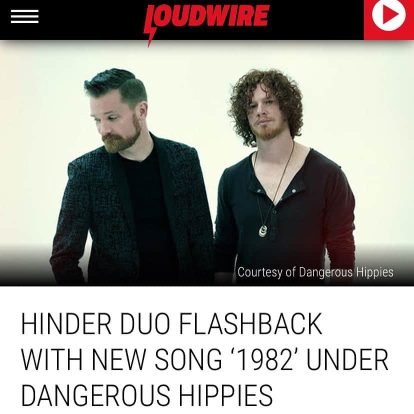 ヒンダーさんのインスタグラム写真 - (ヒンダーInstagram)「We have no idea who these @dangeroushippiesofficial guys are, but since they keep name dropping us we figured we oughta post about their new single “𝟙𝟡𝟠𝟚”, premiering now over at @loudwire 👾」5月1日 6時04分 - hindermusic