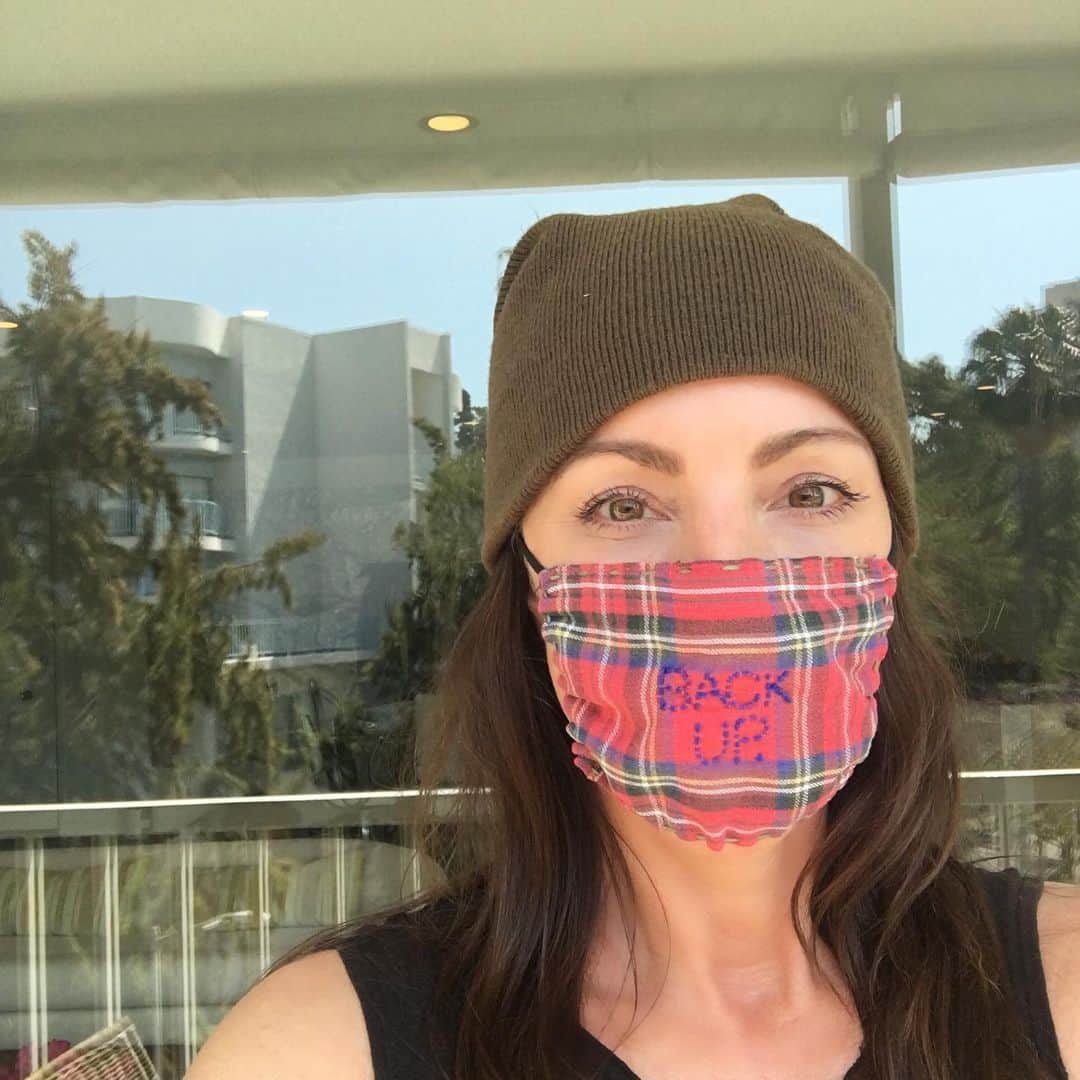 カレンザンボスビンテージクチュールさんのインスタグラム写真 - (カレンザンボスビンテージクチュールInstagram)「Heading out to make deliveries! New colors and fabrics. All masks are hand stitched by “KZ.”☺️ 25.00ea. If you want letters or phrases it is 2.00 per letter.. create your own one of a kind! DM or email me at karenzambos@mac.com for orders and details! Stay safe out there! #masks #staysafe #westhollywood #covid_19 #custom #theskinconcierge #itsallinthedetails (and the eyebrows)」5月1日 6時36分 - karenzambos