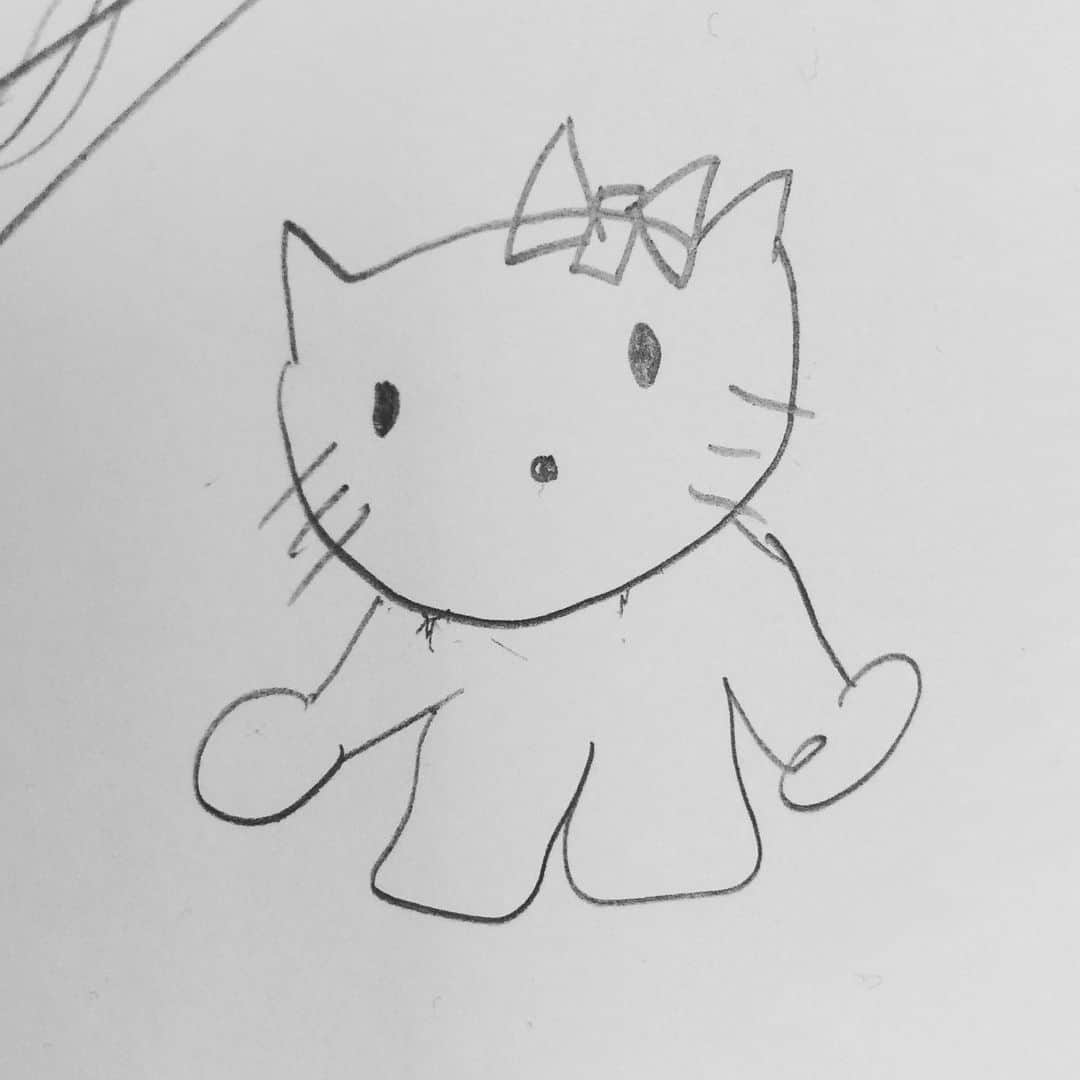 林幸治さんのインスタグラム写真 - (林幸治Instagram)「キティちゃん描いた。  #安定のクオリティ」5月1日 18時13分 - tct_koji_hayashi