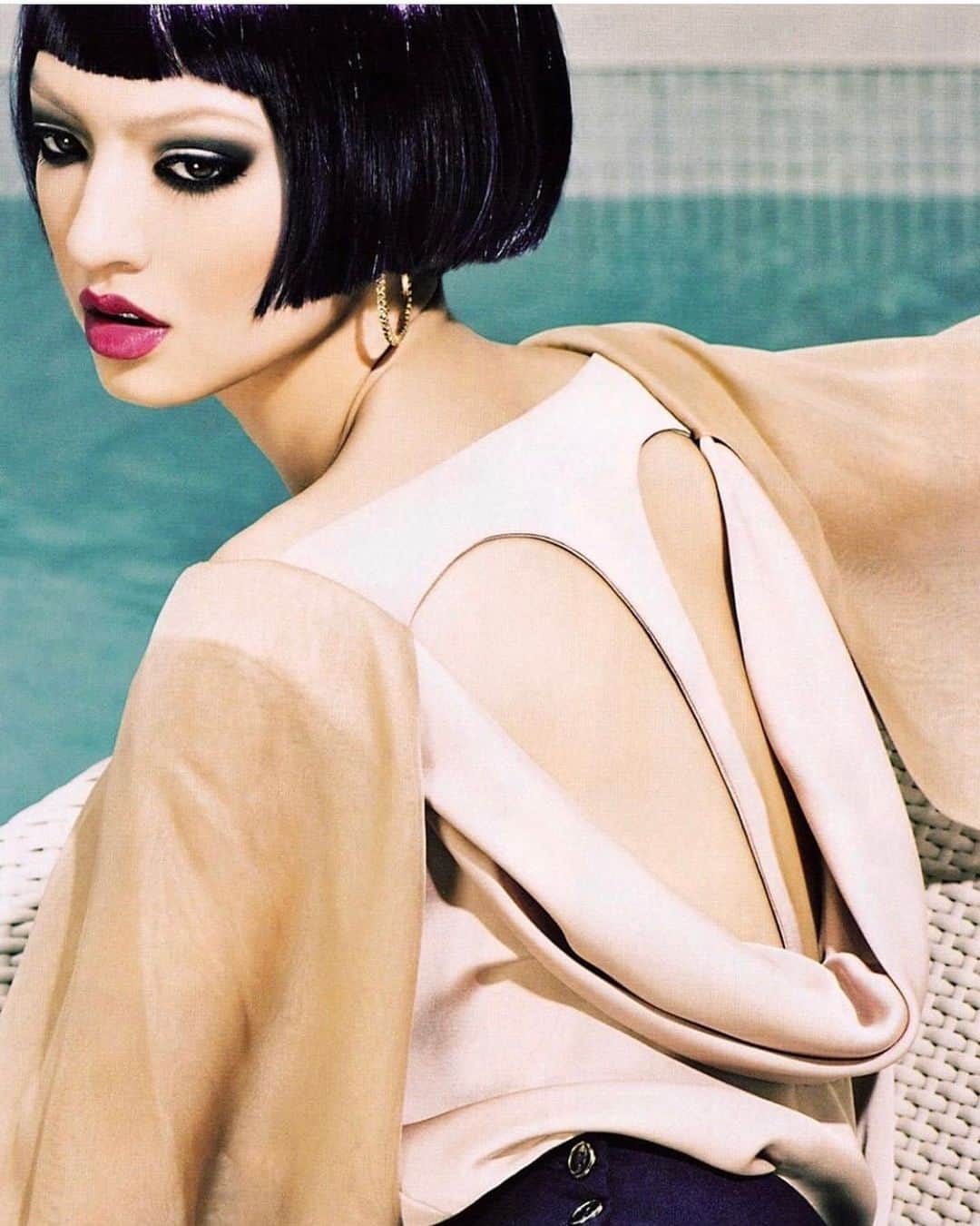 ラライン・シャーのインスタグラム：「One of my very first fashion shoots in Malaysia for @glammalaysia . It is so sad to hear that Blu inc Media is ceasing operations. I’m so grateful for all the fun work throughout the decade🙏🏻💙」
