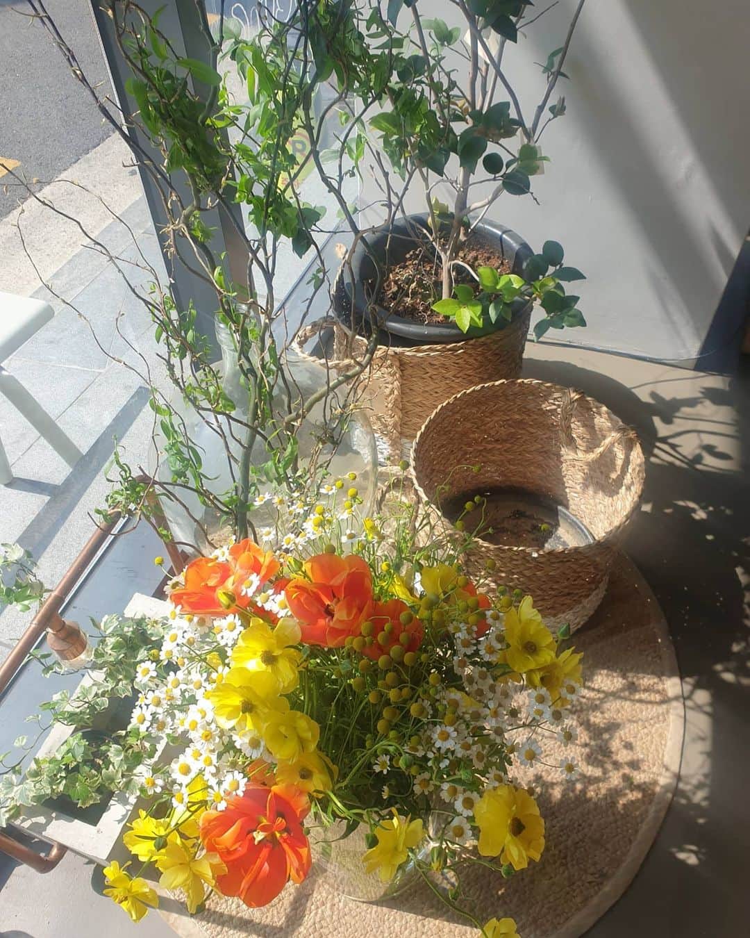 ユジョンのインスタグラム：「꽃 사이에 나💐🌻」