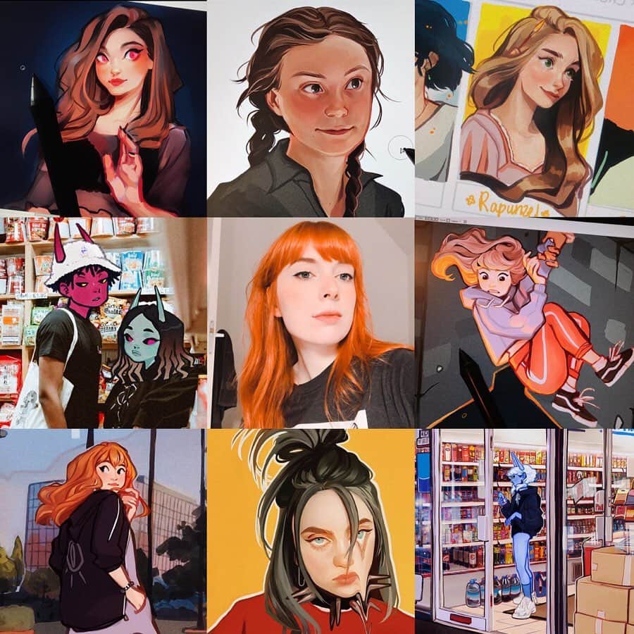 Laura Brouwersのインスタグラム：「The #artvsartist tag is revived again!! It’s always nice to see the extend of people’s styles and I fully recommend participating if you want to get some publicity for your work! Drop a comment below if people can visit your profile to see your artvsartist and introduce what kind of work they can expect on your profile! ✨  Swipe for a little preview for my piece for virtual art show “HOME” hosted by @martinamartian , check out the link in her bio and in my stories to visit the exhibit yourself!!」