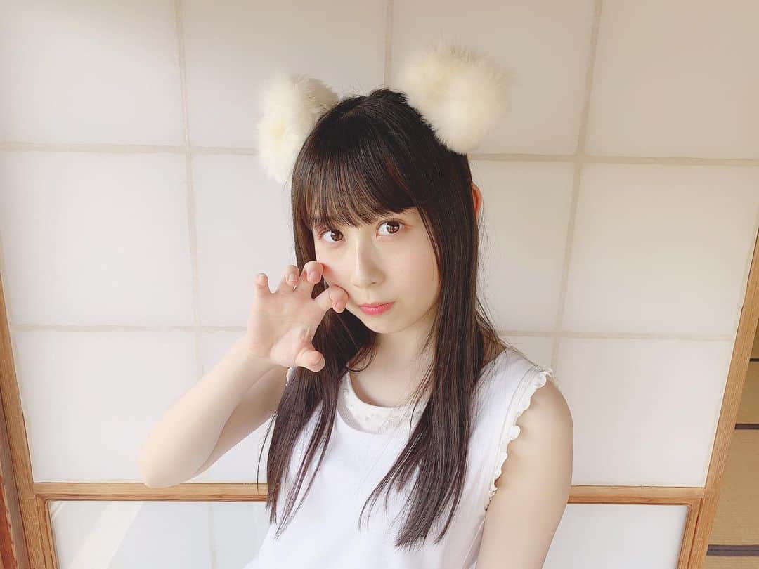 井上瑠夏のインスタグラム：「くま﻿ ﻿ くま﻿ ﻿ くま﻿ー☺️！ ﻿ ﻿ 🐻☁️🐻☁️🐻 ﻿ ﻿ ﻿ .﻿ ﻿ .﻿ ﻿ ﻿ #過去pic  #見つけた^ ^ #クマ  #白くま  #懐かしいな〜☻ #ske48 #井上瑠夏」