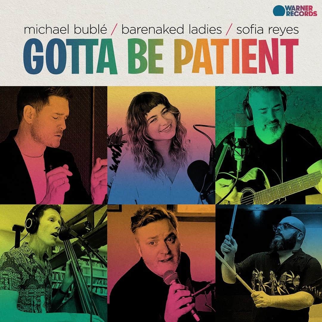 のインスタグラム：「"Gotta Be Patient" is now available for streaming and download! Link in bio.  Michael heard the song, written by Spanish artists @stay.homas, while self-quarantined with his family in Vancouver. He loved it and immediately shared it to his Facebook page. The response from fans was overwhelming and it inspired him to record it with a little help from longtime friends @barenakedladiesmusic and Warner-Latino Mexican artist @sofiareyes.  Michael will be donating his proceeds to the Red Cross in Canada and Argentina. Proceeds for Barenaked Ladies will go to @culturalsurvival. Sofia will be donating her proceeds to various Latin charities.」