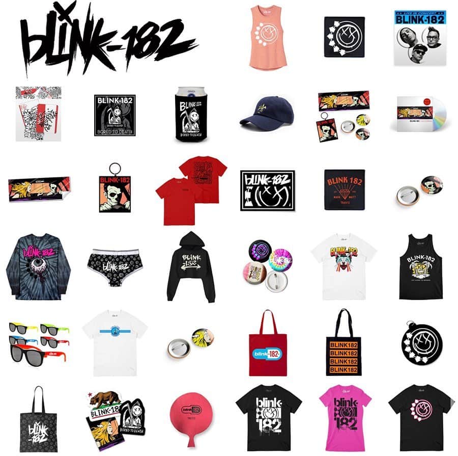 blink-182さんのインスタグラム写真 - (blink-182Instagram)「A couple things.  1.  We are discounting almost everything in our store up to 50% off to raise as much money as we can for Children’s Hospital and Frontline Foods. Some stuff from deep in the vault while supplies last.  2.  We designed 2 new masks you can pre-order now. Proceeds will also be donated to charity.  Be well everyone!」5月2日 0時45分 - blink182