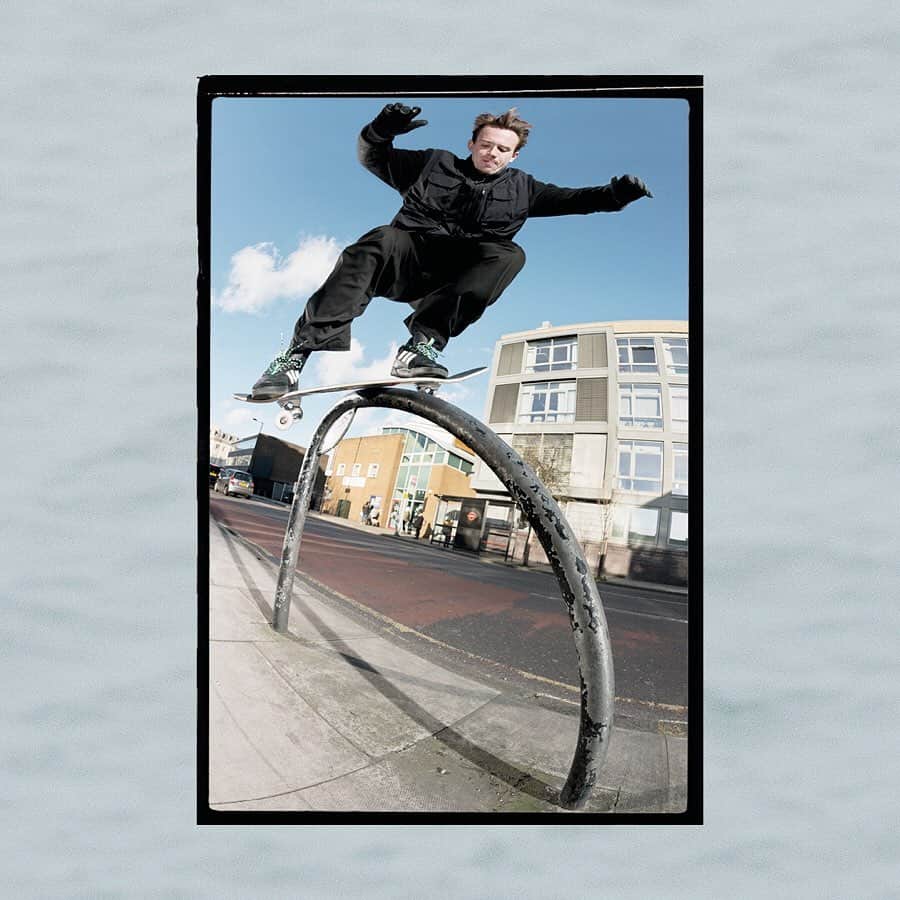 adidas Skateboardingのインスタグラム：「A different approach /// Mike Arnold jams a switch back lip in London in his new Copa Nationale colorway. Swipe right for a closer look 👀. Available now in select skate shops worldwide or online at adidas.com/skateboarding • #adidasSkateboarding #MikeArnold」