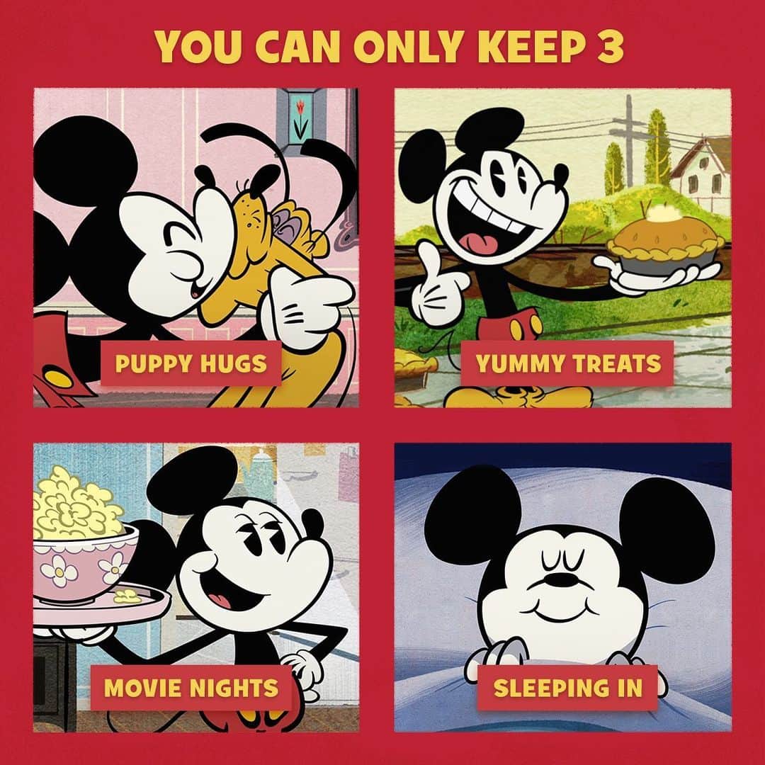ミッキーマウスさんのインスタグラム写真 - (ミッキーマウスInstagram)「Decisions, decisions! 🤔 Which 3 would you keep?」5月2日 1時10分 - mickeymouse