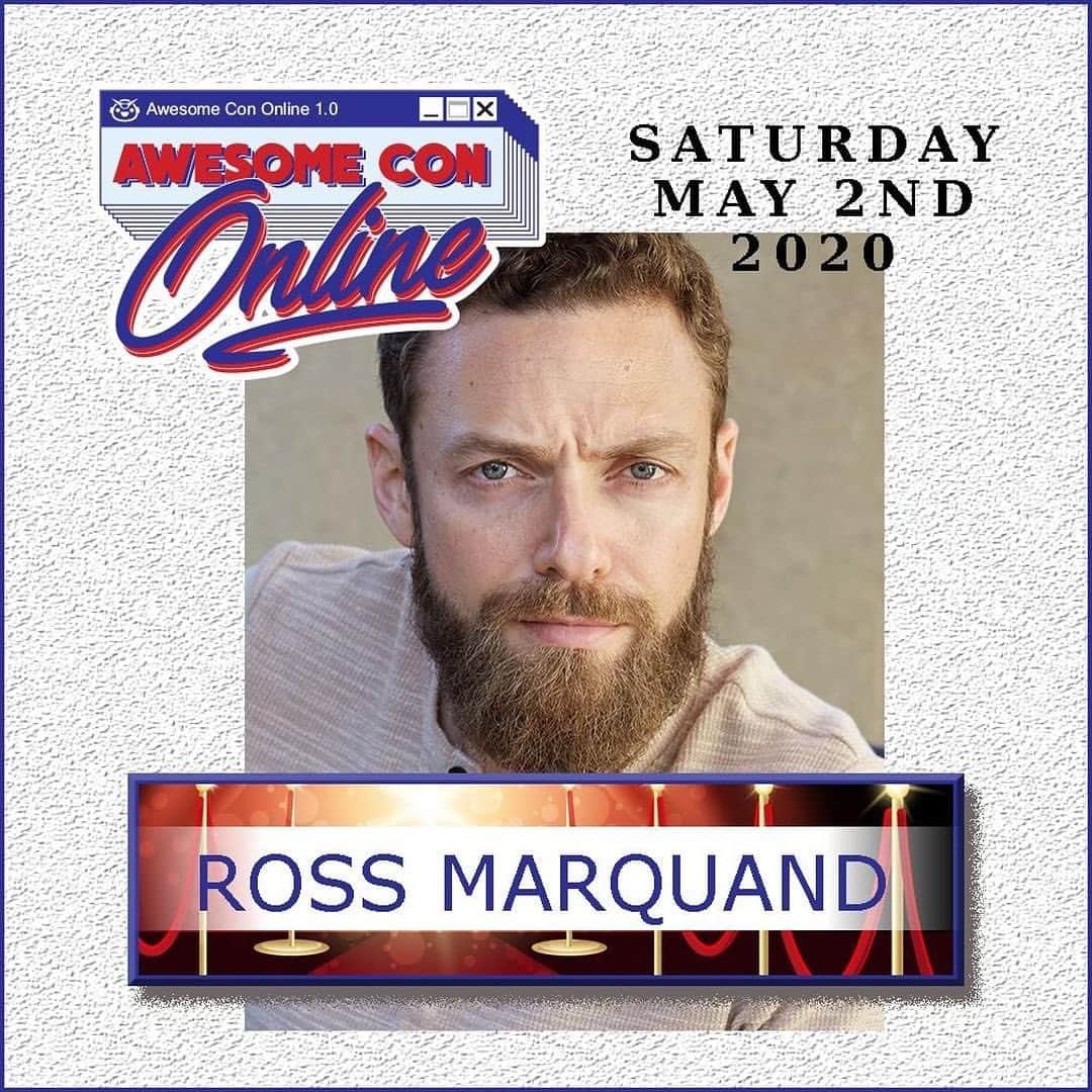 ロス・マーカンドさんのインスタグラム写真 - (ロス・マーカンドInstagram)「Hey everyone! Join me tomorrow for Awesome Con Online - I'll be doing a live Q&A via Zoom...Saturday from 1:30 to 2pm (EDT). We'll be selling autographs-by-mail with 100% of the proceeds benefiting the @americanredcross, who are providing much-needed #CoronaVirus support.  Visit bit.ly/shopaco  For more info on how to be a part of the Q&A or to donate to this great cause, please visit the @awesomecons page and follow the link in their bio. Thank you in advance!」5月2日 1時42分 - rossmarquand