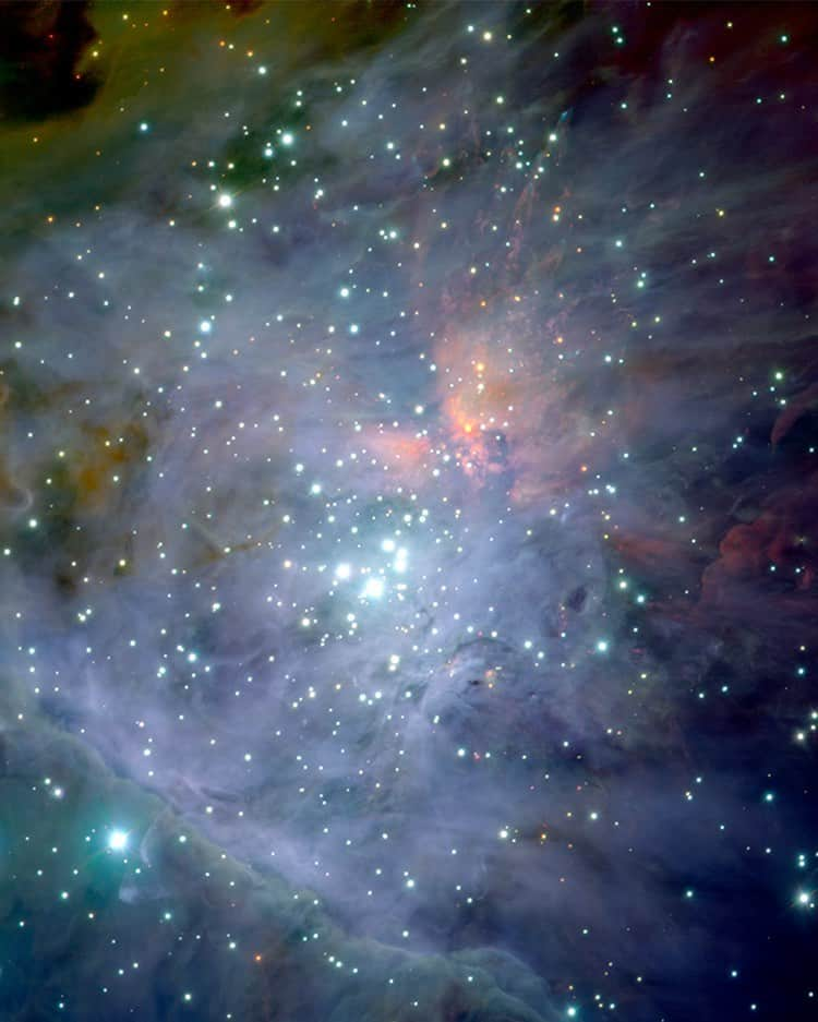 NASAさんのインスタグラム写真 - (NASAInstagram)「Look at the stars. Look how they shine for you! 🌟🤩⁣ ⁣ Here to add a little sparkle to your day – this bustling stellar nursery is located in the picturesque Orion Nebula. Home to a thousand or so young stars, it will be a subject of study for our @NASAWebb Telescope scheduled to launch in 2021. ⁣ ⁣ A team of Webb scientists will study an inner region of the nebula called the Trapezium Cluster. First, they will survey the distribution of the masses of young objects in this cluster. Next, they will examine the very earliest phases of planet formation around the cluster’s young stars. Finally, the team will study the material many of the young stars are ejecting in jets and outflows. We can’t wait to see what they find! ⁣ ⁣ Image Credit: ESO/M.McCaughrean et al. (AIP)⁣ ⁣ #Sparkle #ShineBright #NASA #Stars #StarGazing #AstronomyLover ⁣」5月2日 6時21分 - nasa