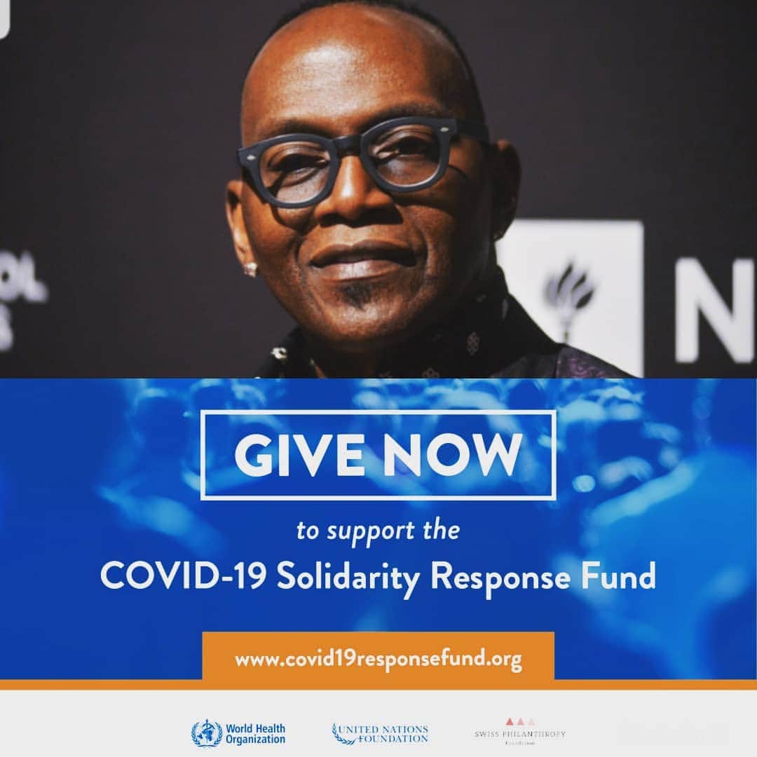 ランディ・ジャクソンのインスタグラム：「Yo dawgs! I’ve teamed up with @WHO to raise funds for the COVID-19 Solidarity Response Fund🌿 for those who are able, there is no time like the world health crisis we are in now to donate!! #Covid19Fund 🙏🏿 #linkinbio 🔮  Donations support WHO’s work to, in coordination with partners: -Track and understand the spread of the virus -Ensure patients get the care they need and frontline workers get essential supplies and information -Accelerate efforts to develop vaccines, tests, and treatments.」