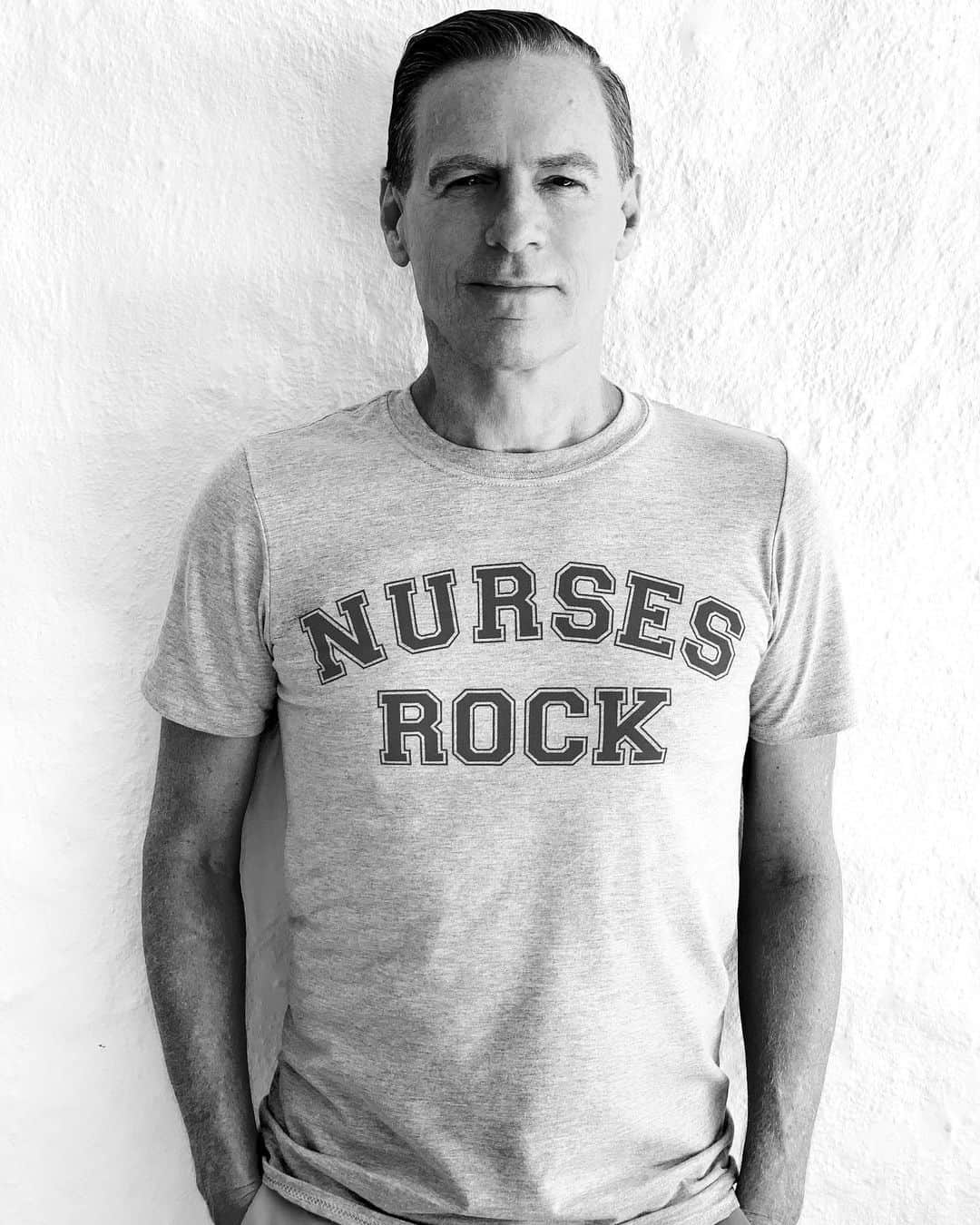 ブライアン・アダムスのインスタグラム：「Nurses ROCK! Support nurses with these t-shirts, 100% of profits go to Cavell Nurses Trust. go to: https://nursesrock.probitymerch.com/ #covid_19 #cavellnursestrust #selfisolation #socialdistancing #iwannarock」