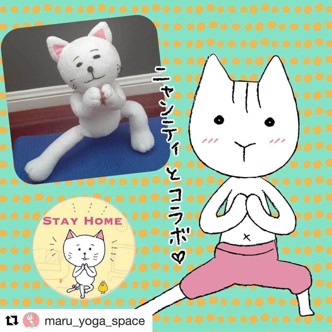 ヨガジャーナル日本版さんのインスタグラム写真 - (ヨガジャーナル日本版Instagram)「@maru_yoga_space さん、可愛らしい猫ちゃんの #ヨガでつながろう #ニャンティチャレンジ ありがとうございます😆 ニャンティのヨガ哲学マンガ、これからも応援してください📣 @nyanti_yogacat  #ヨガでつながろう  #Repost @maru_yoga_space with @get_repost ・・・ ◎ #ニャンティチャレンジ  ニャンティとコラボさせていただきましたー❤ ニャンティめっちゃ好き✨ ヨガジャーナルのヨガ哲学マンガ、鬼ほど読んでます🥰 アパリグラハの回がすごく好きだったなぁ。  いろいろアップしたいものがたまっております、 （太陽礼拝を夢中でやりすぎましたよねｗ でも太陽礼拝もやりたくてねぇ…） もう一ポーズ、後日アップします✨  ニャンティかわいいよニャンティ。 大好き❤❤ . . . #ヨガでつながろう #おうちヨガ  #ニャンティチャレンジ  #stayathome #fromsapporo  #ニャンティlove  #yoga #yogalife  #yogaillustration #ヨガ #ヨガ女子 #ヨギーニ #ヨガ好きな人と繋がりたい  #ヨガポーズ #ヨガ大好き #ヨガを楽しむ  #ヨガ勉強中 #楽しい  #ねこ #イラスト #かわいい #ヨガイラスト #ねこイラスト #ゆるイラスト  #ヨガねこさん #オリジナルキャラクター」5月2日 21時07分 - yogajournal_japan