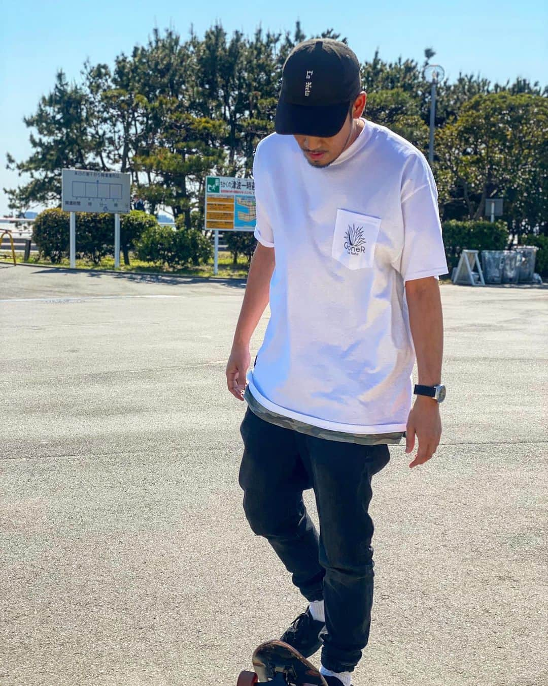 SHiNNOSUKEさんのインスタグラム写真 - (SHiNNOSUKEInstagram)「-La Neta- ◆Agave pocket T-shiit ¥4,950 ◆6panel cap ¥5,280 "GoneR online shop" http://goner.jp/?ca=32  #laneta #gonerlaneta #goner #fashion #streetfashion #tshirt #cap #rookiezispunkd #stuw」5月2日 16時41分 - shinnosuke_rookiez