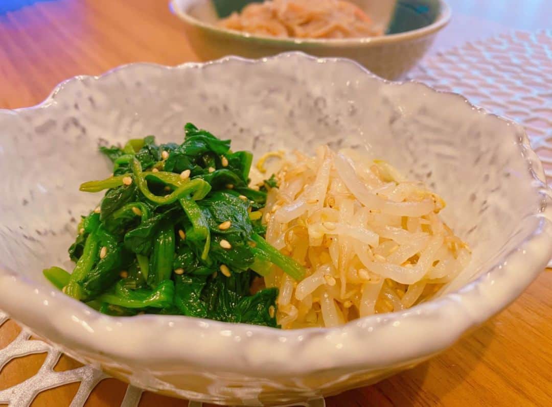 保田圭さんのインスタグラム写真 - (保田圭Instagram)「この間作ったスンドゥブ&ナムル。辛いスープがたまに恋しくなるのです♡ #ブログも見てもらえたら嬉しいです」5月2日 17時57分 - keiyasuda1206