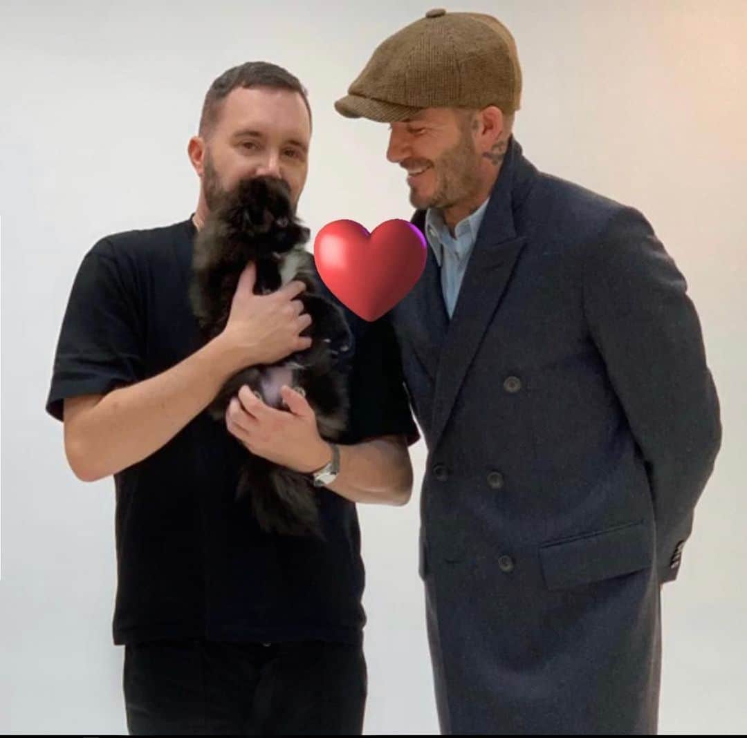 キム・ジョーンズのインスタグラム：「Happy birthday dear @davidbeckham ❤️」
