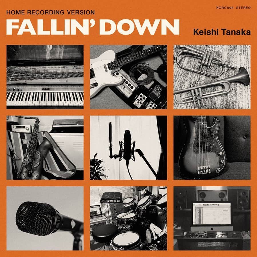 田口恵人のインスタグラム：「‪Keishi Tanaka「Fallin' Down」ベースで参加してます!! 皆それぞれの家で録音した音が重なっています。‬﻿ ‪ケイシさんデモからどんどん音が重なって完成に向かう過程を家に居ながら体験出来たのは凄い楽しかったです。﻿ ﻿ 家で録ったものを世に出すにあたって、正直疎かった宅録技術を矯正出来たのは良い経験させてもらいました。﻿ ﻿ ベースはいつもの相棒Fender 66年のプレベ﻿ ライブでも使ってるNeveのRNDIを通して録りました。ミックスしてくれたエンジニアの柳田さんの腕もめちゃくちゃありますが、良い音になったんじゃないかな？﻿ ベースラインもサビのフレーズ、気に入っております。最近ハマってる音使い。﻿ 兎に角楽しかった‼︎ ﻿ ﻿ ﻿ ・・recording meno・・﻿ Bass : Fender 66'precision bass﻿ DI : Neve RNDI﻿ DAW : Logic pro x ‬﻿ ﻿ ﻿ ‪どうぞ聴いてみてくださいね。‬ ‪購入はこちら💁‍♂️‬﻿ ‪note.com/keishitanaka‬﻿ ﻿ #keishitanaka #homerecording」