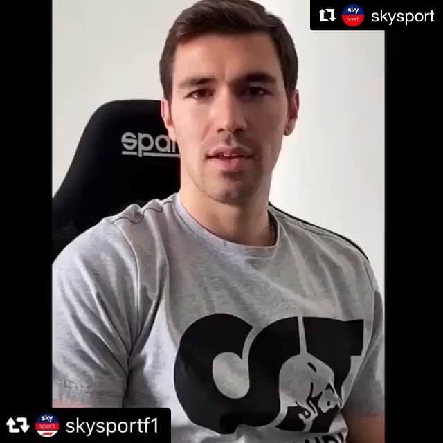 アレッシオ・ロマニョーリのインスタグラム：「Ci vediamo domani 💪🏼 . . . Repost @skysport @skysportf1」