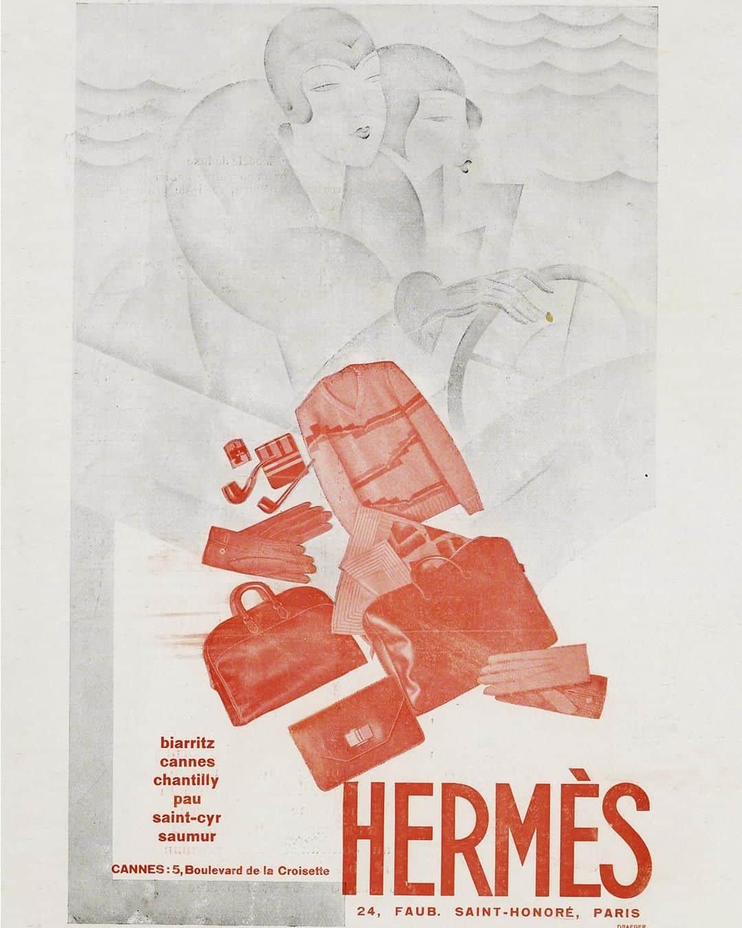 エルメスさんのインスタグラム写真 - (エルメスInstagram)「Just add a toothbrush.  1929 Hermès travel goods ad.  Draeger. ©Hermès 2020  #Lifeslittleessentials #Classicfrenchweekend  #Vintageadvertising #Hermes」5月3日 1時00分 - hermes