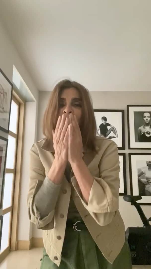 カリーヌ・ロワトフェルドのインスタグラム：「too many people to thank personally, thank you all for your amazing support!! if you missed it, you can watch the CR RUNWAY x @amfar again COVID-19 show on @YouTube at YouTube.com/fashion!」