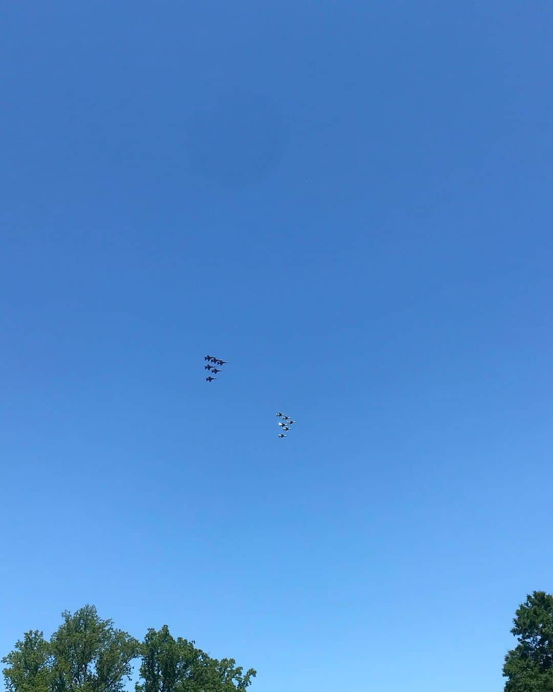 ヴィッキー・ハーストさんのインスタグラム写真 - (ヴィッキー・ハーストInstagram)「What an honor to see @afthunderbirds and @usnavyblueangels do their flyover in Atlanta as a salute to Covid 19 Healthcare workers. 🇺🇸」5月3日 3時10分 - vickyhurst