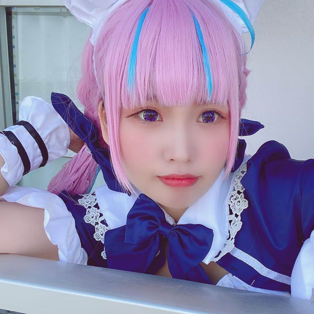 りこたんのインスタグラム：「おはあくあーっ . . #cosplay #cosplayer #cosplaygirl #animegirl #gamegirl #hololive #minatoaqua #otaku #otakugirl #virtualyoutuber #vtuber #コスプレ #コスプレイヤー #ホロライブ #湊あくあ #バーチャルユーチューバー #ホロコミ #ホロコミコスプレ」