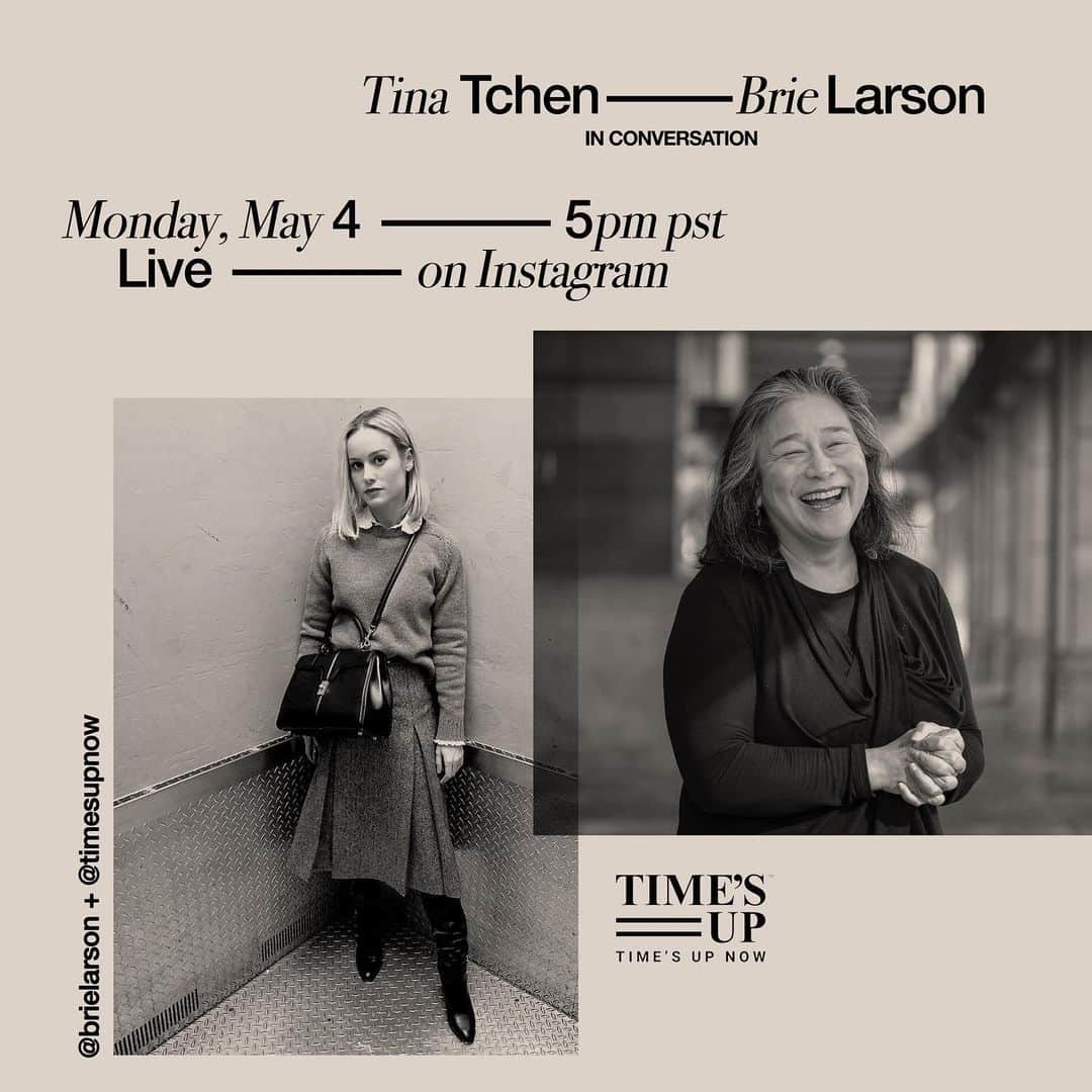 のインスタグラム：「Brie-NN is back tomorrow(Monday) at 5pm PST, for an IG Live conversation with Tina Tchen of @timesupnow to discuss the importance of paid sick leave. Get your questions ready. Hope to see you there!」