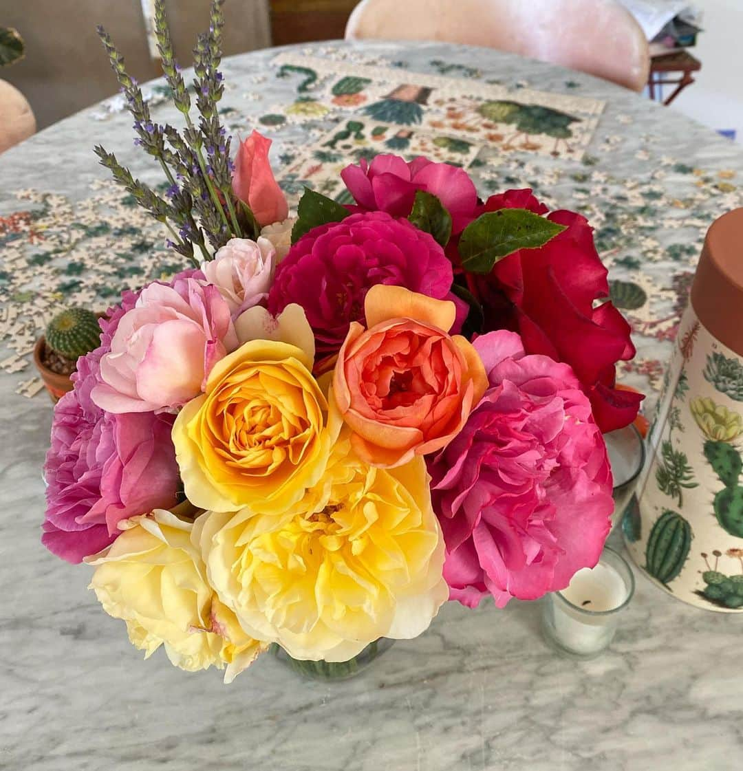 ジョージア・メイ・ジャガーさんのインスタグラム写真 - (ジョージア・メイ・ジャガーInstagram)「Roses grown by glamorous gardener and puzzle queen @jerryfayehall 💜」5月4日 7時50分 - georgiamayjagger